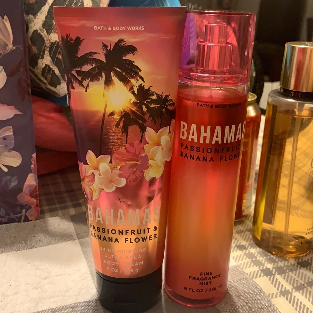 Bath and Body Works Passionfruit Banana Flower set